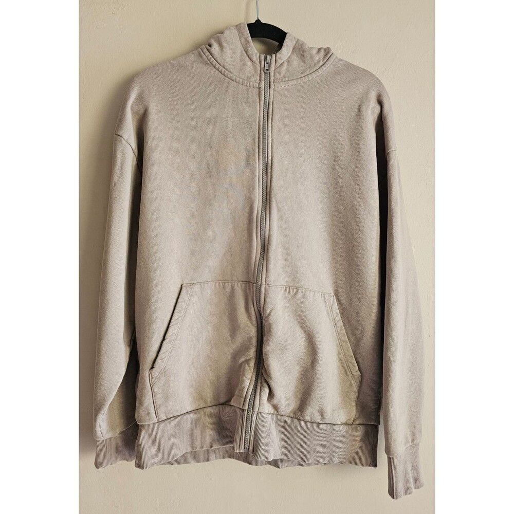 ASOS DESIGN Full Zip Up Hoodie light brown Casual Comfy Size L